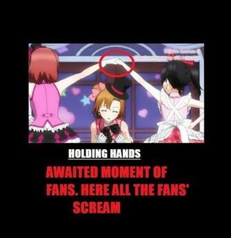 Love Live School Idol Project Holding Hands By Takeihisaxfukuji On