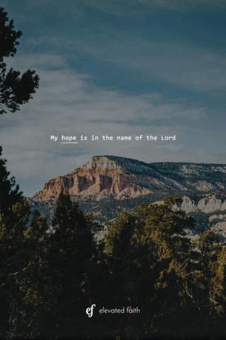 My Hope Is In The Lord Bible Verse Wallpaper Faith Background