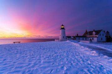 Winter Beach Scenes Wallpaper Image