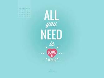 February Love And Jesus Desktop Calendar Monthly