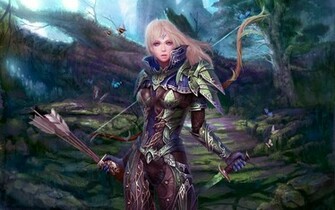 Fantasy Female Archer Warrior HD Wallpaper