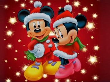 Mickey And Minnie Mouse Christmas Theme Desktop Wallpaper HD For