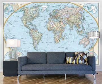 National Geographic World Map 125th Anniversary Edition