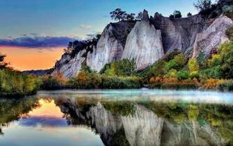 Placid Lake At Sunset