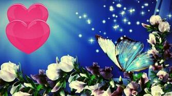Hearts And Flowers Wallpaper
