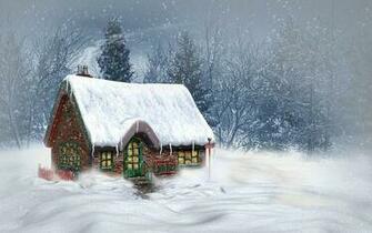 Desktop Themes Geek Cozy Christmas Cabin At The North Pole
