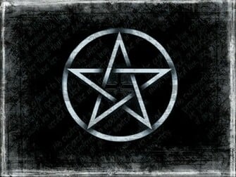 Wiccan Pentacle Background Grunge Pentagram By
