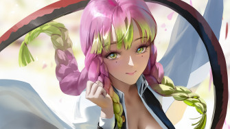 Mitsuri Kanroji 4k Rare Gallery HD Wallpaper