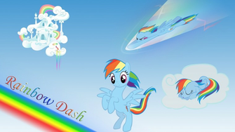 Mlp Fim Rainbow Dash Wallpaper By Apoljak