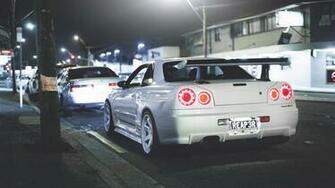 Wallpaper Nissan Skyline R34 Gt R Rear