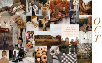 October Moodboard Desktop Wallpaper