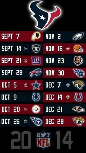 Nfl Houston Texans iPhone Wallpaper Schedule