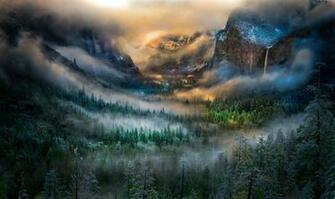 Yosemite National Park Clouds Wallpaper HD