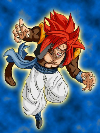 Gogeta Ss4 Wallpaper Colored By Cheeeba