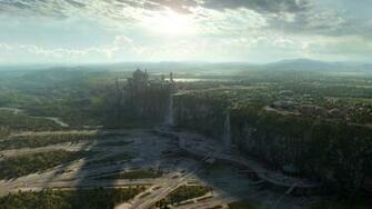 Wallpaper Naboo Planet Star Wars Panorama Clouds Desktop