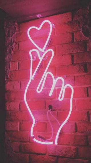 Neon Pink Aesthetic Wallpaper