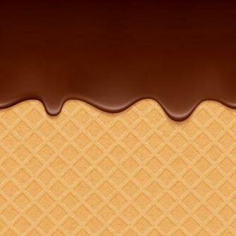 Chocolate Drop With Waffles Background Vector