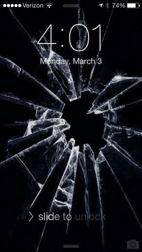 Broken Screen Wallpaper For Apple iPhone Best Prank To Fool