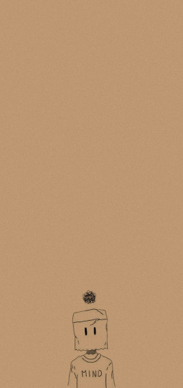 Aesthetic Beige Wallpaper Grey iPhone Cute Cartoon