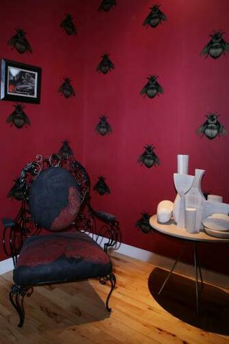 Timorous Beasties Wallcoverings Napoleon Bee Vinyl Wallpaper