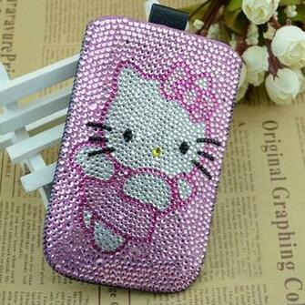 Buy Wholesale Luxury Bling Holster Covers Hello Kitty Diamond