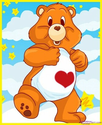 Draw A Care Bear Tenderheart Jpg