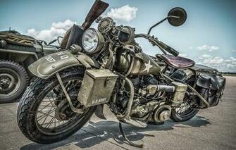 Wallpaper Wla Military Motorcycle Harley Davidson