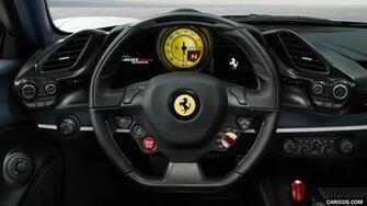 Ferrari Pista Spider Interior Steering Wheel HD