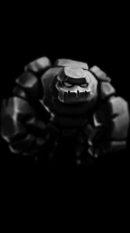 Golem Art Clash Of S Black And White