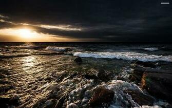 Stormy Ocean Wallpaper Modern