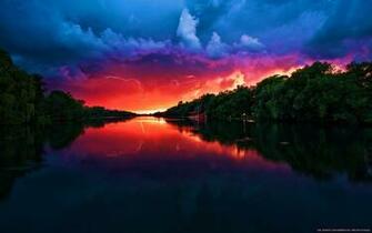 Amazing Red Sky Wallpaper HD