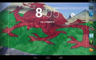 3d Welsh Flag Live Wallpaper