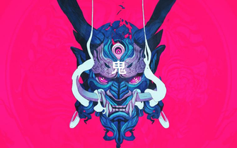 Japanese Demon Art Wallpaper Top