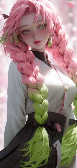 Demon Slayer Mitsuri Kanroji Art Wallpaper Anime 4k