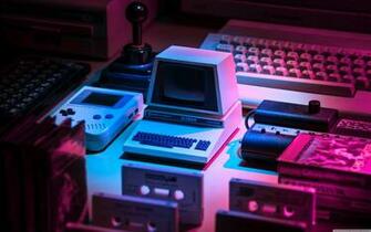 Retro Computer Aesthetic Ultra HD Desktop Background Wallpaper For