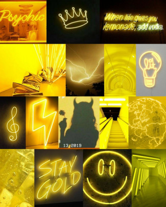 Yellow Neon Background Wallpaper