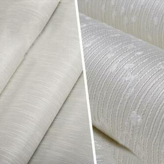 Chinese Reed Plain Colour Vertical Stripe Chenille Yarn Wallpaper