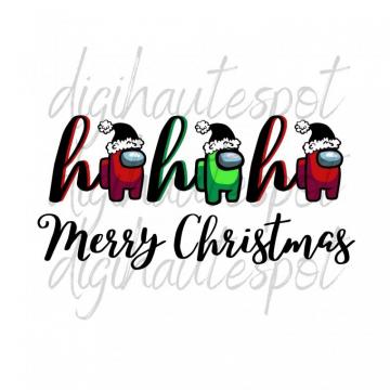 Among Us Christmas Svg Png Jpg Digital Files Cute