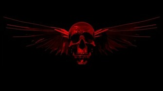 Skulls Red Wallpaper