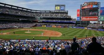 Apr New York City Ny Usa Fans Watch The Mets And