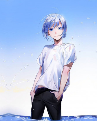 Anime Blue Boy Wallpaper