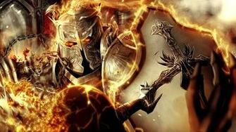 Warrior Fantasy Art Fire Armor Wallpaper Walls
