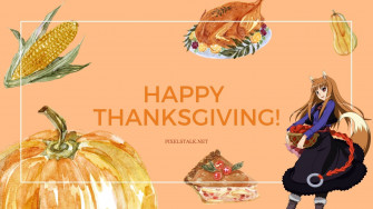 Anime Thanksgiving Wallpaper Cute