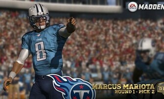 See Marcus Mariota With Tennessee Titans In Madden Photo