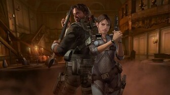Jill Valentine Chris Redfield Resident Evil Revelati Wallpaper