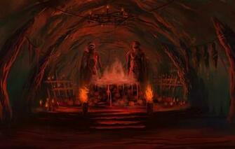 Wallpaper Blood Skull Cave Bloodseeker Dota Image For