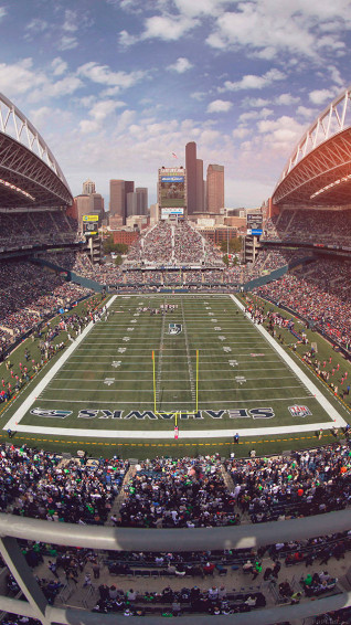 Football Field Of Seattle iPhone Wallpaper