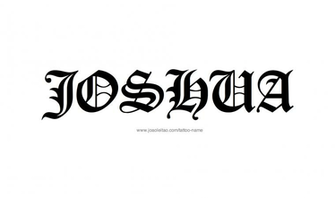Joshua Name Tattoo Design