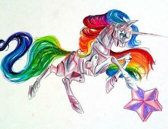 Mlp Robot Unicorn Attack By Lucky978