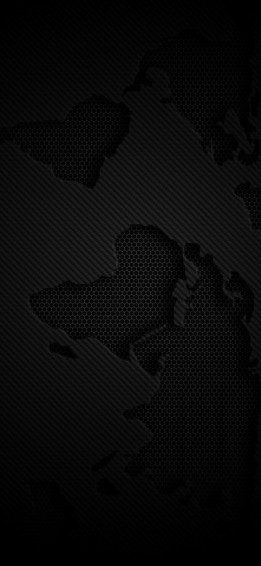 World Map Dark iPhone Wallpaper